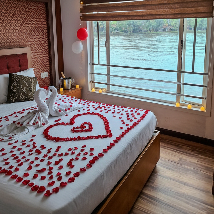 Honeymoon Bed Decoration   